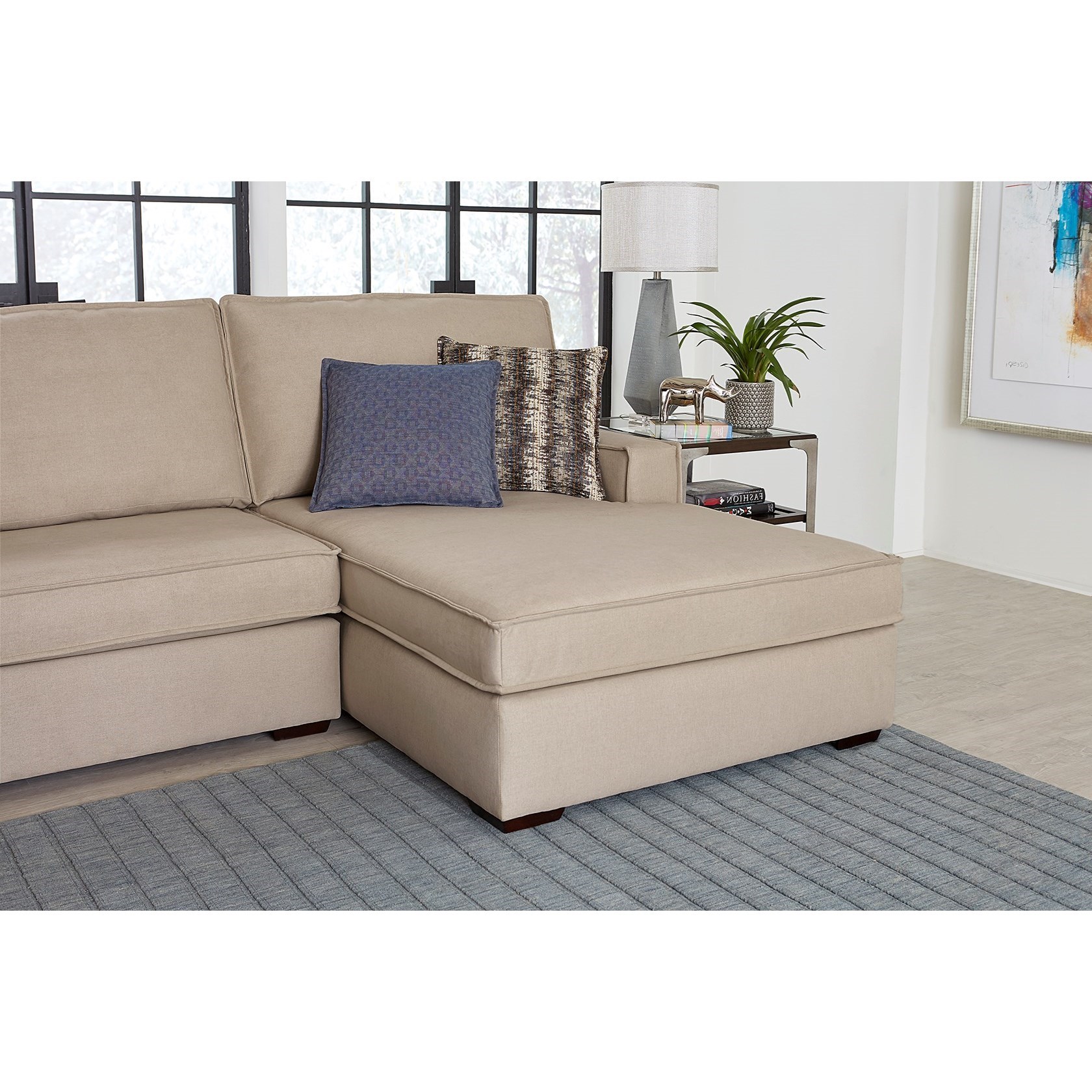 England Lyndon Contemporary Sectional with Chaise A1 Furniture